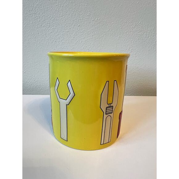 Menards Tool Designed Yellow Drinking Coffee Mug Cup - Picture 4 of 6
